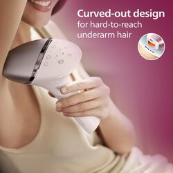 Philips Lumea IPL, Hair Removal, 9000 Series, SenseIQ Technology, 4 Attachments, Face, Body, Bikini, Underarm, Cordless Use, BRI958/60, Rose Gold